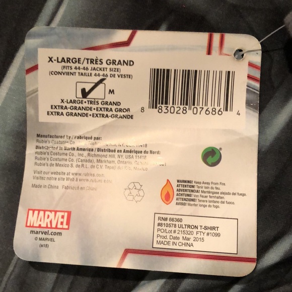 NWT Age of Ultron Avengers Superhero Halloween costume - Picture 11 of 16